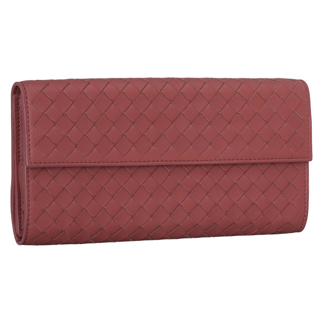 BOTTEGA VENETA(USED)보테가베네타 인트레치아토 플랩 장지갑